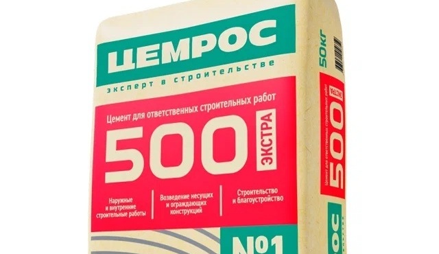 Цемент Цемрос ЦЕМ I 42,5Б, М-500, Д0 (50 кг)<br>